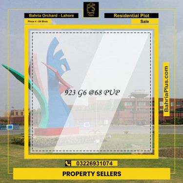 Residential Plot for Sale in Phase 4 - G6 Block -  Bahria Orchard, Lahore - (BP-167832)