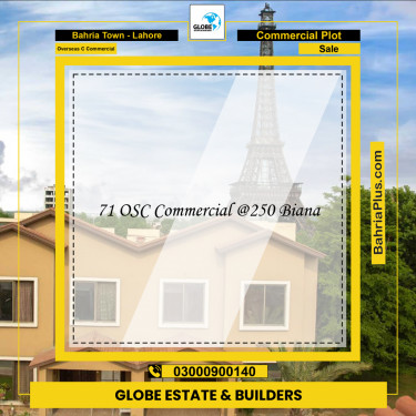 Commercial Plot for Sale in Overseas C Commercial -  Bahria Town, Lahore - (BP-167895)