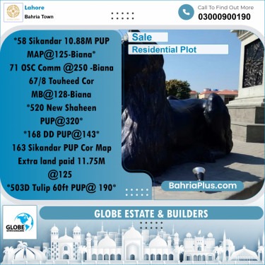 Residential Plot for Sale in Sector F - Sikander Block -  Bahria Town, Lahore - (BP-167897)