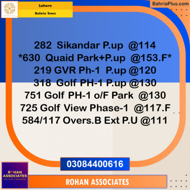 Residential Plot for Sale in Golf Phase 1 -  Bahria Town, Lahore - (BP-168049)