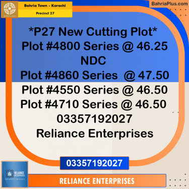 Residential Plot for Sale in Precinct 27 -  Bahria Town, Karachi - (BP-168099)