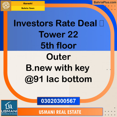 Residential Plot for Sale in Precinct 19 Towers -  Bahria Town, Karachi - (BP-168151)