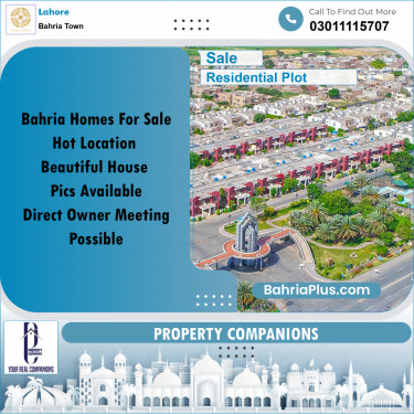 Residential Plot for Sale in Bahria Town, Lahore - (BP-168161)