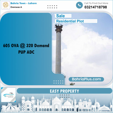 Residential Plot for Sale in Overseas A -  Bahria Town, Lahore - (BP-168227)