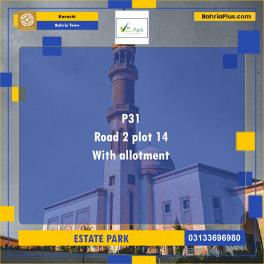 Residential Plot for Sale in Precinct 31 Plot -  Bahria Town, Karachi - (BP-168389)