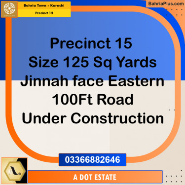 125 Sq. Yards Residential Plot for Sale in Precinct 15 -  Bahria Town, Karachi - (BP-168397)
