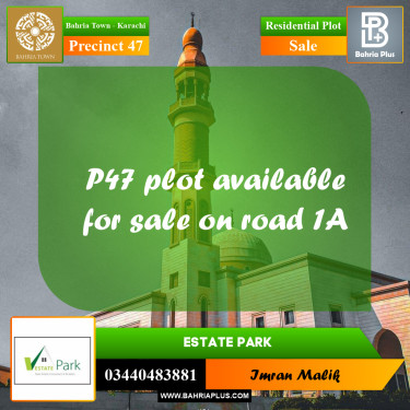 250 Sq. Yards Residential Plot for Sale in Precinct 47 -  Bahria Town, Karachi - (BP-168482)