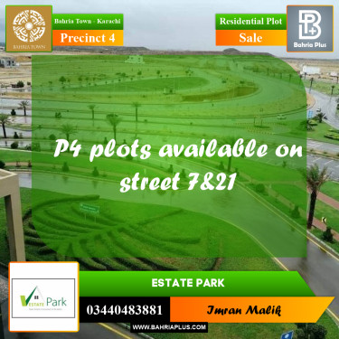 500 Sq. Yards Residential Plot for Sale in Precinct 4 -  Bahria Town, Karachi - (BP-168501)