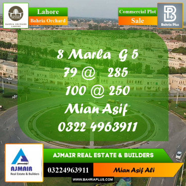 Commercial Plot for Sale in Bahria Orchard, Lahore - (BP-168534)
