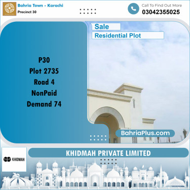 250 Sq. Yards Residential Plot for Sale in Precinct 30 -  Bahria Town, Karachi - (BP-168572)
