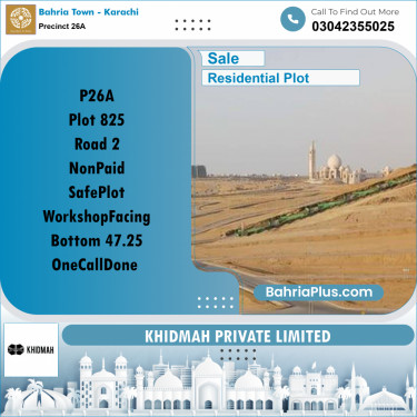 125 Sq. Yards Residential Plot for Sale in Precinct 26A -  Bahria Town, Karachi - (BP-168574)