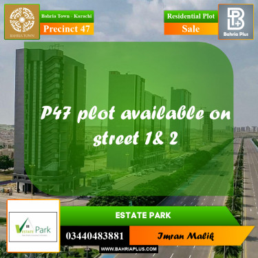 250 Sq. Yards Residential Plot for Sale in Precinct 47 -  Bahria Town, Karachi - (BP-168735)