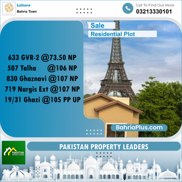 Residential Plot for Sale in Golf Phase 2 -  Bahria Town, Lahore - (BP-168788)
