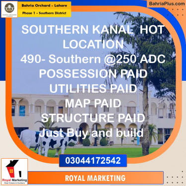 Residential Plot for Sale in Phase 1 - Southern District -  Bahria Orchard, Lahore - (BP-168818)