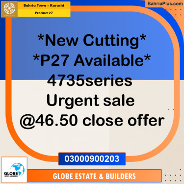 Residential Plot for Sale in Precinct 27 -  Bahria Town, Karachi - (BP-169022)