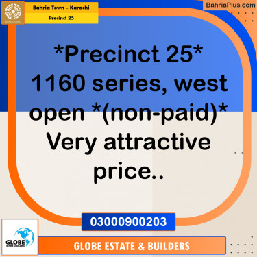 125 Sq. Yards Residential Plot for Sale in Precinct 25 -  Bahria Town, Karachi - (BP-169051)