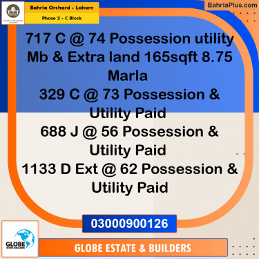 Residential Plot for Sale in Phase 2 - C Block -  Bahria Orchard, Lahore - (BP-169456)