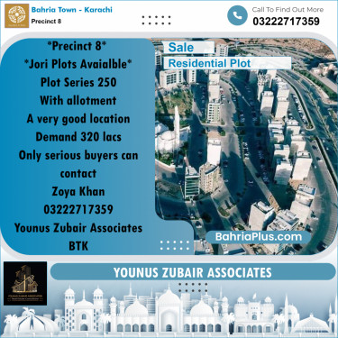 250 Sq. Yards Residential Plot for Sale in Precinct 8 -  Bahria Town, Karachi - (BP-169474)