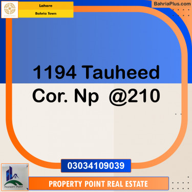 Residential Plot for Sale in Sector F - Tauheed Commercial -  Bahria Town, Lahore - (BP-169769)