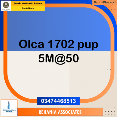 Residential Plot for Sale in OLC-A Block -  Bahria Orchard, Lahore - (BP-169795)