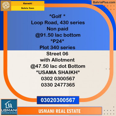 125 Sq. Yards Residential Plot for Sale in Precinct 24 -  Bahria Town, Karachi - (BP-169817)