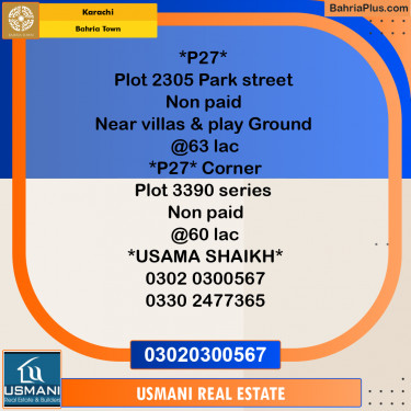 Residential Plot for Sale in Precinct 27 -  Bahria Town, Karachi - (BP-169819)