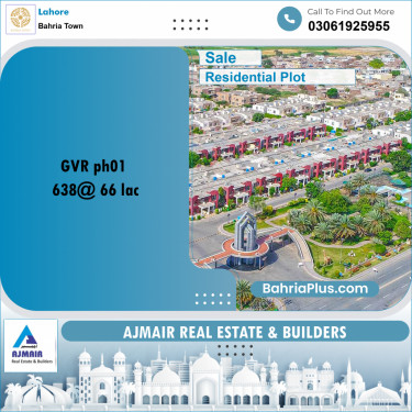 Residential Plot for Sale in Golf Phase 1 -  Bahria Town, Lahore - (BP-169895)
