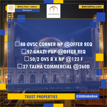 Residential Plot for Sale in Overseas C -  Bahria Town, Lahore - (BP-169946)