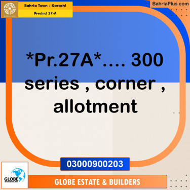 500 Sq. Yards Residential Plot for Sale in Precinct 27-A -  Bahria Town, Karachi - (BP-170028)