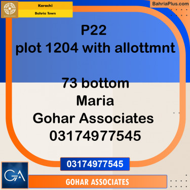 250 Sq. Yards Residential Plot for Sale in Precinct 22 -  Bahria Town, Karachi - (BP-170097)