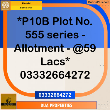 125 Sq. Yards Residential Plot for Sale in Precinct 10-B -  Bahria Town, Karachi - (BP-170107)