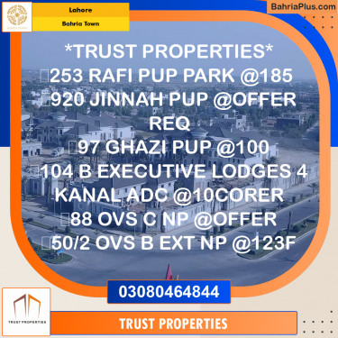 Residential Plot for Sale in Sector E - Rafi Block -  Bahria Town, Lahore - (BP-170353)