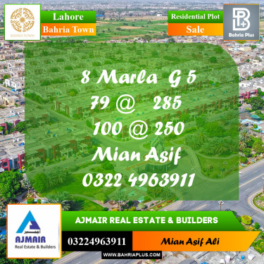 Residential Plot for Sale in Phase 4 - G5 Block -  Bahria Orchard, Lahore - (BP-170374)
