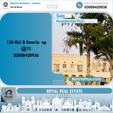 Residential Plot for Sale in OLC-B Block -  Bahria Orchard, Lahore - (BP-170380)