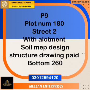 Residential Plot for Sale in Precinct 9 - Bahria Hills -  Bahria Town, Karachi - (BP-170459)