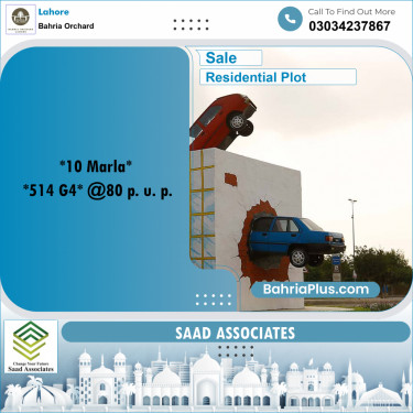 Residential Plot for Sale in Phase 4 - G4 Block -  Bahria Orchard, Lahore - (BP-170480)