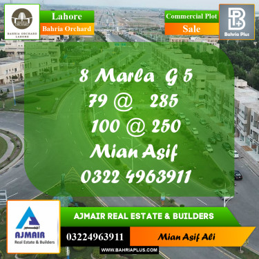 Commercial Plot for Sale in Phase 4 - G5 Block -  Bahria Orchard, Lahore - (BP-170690)