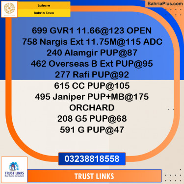 Residential Plot for Sale in Golf Phase 1 -  Bahria Town, Lahore - (BP-170710)