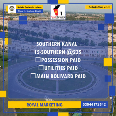 Residential Plot for Sale in Phase 1 - Southern District -  Bahria Orchard, Lahore - (BP-170823)