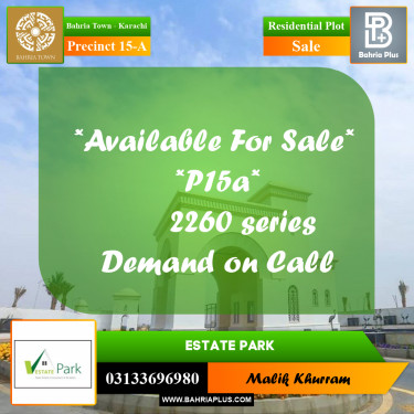 125 Sq. Yards Residential Plot for Sale in Precinct 15-A -  Bahria Town, Karachi - (BP-170887)