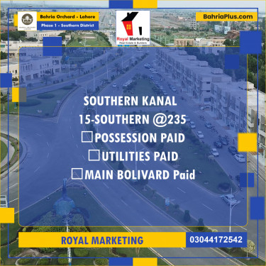 Residential Plot for Sale in Phase 1 - Southern District -  Bahria Orchard, Lahore - (BP-170929)