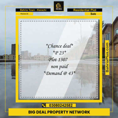 125 Sq. Yards Residential Plot for Sale in Precinct 23 -  Bahria Town, Karachi - (BP-170952)