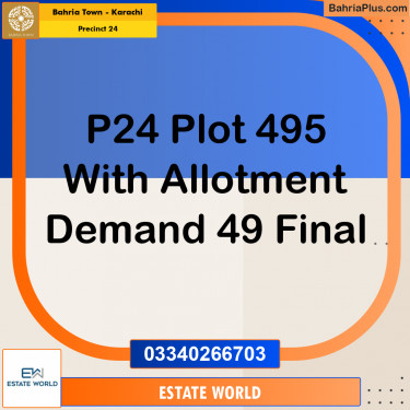 125 Sq. Yards Residential Plot for Sale in Precinct 24 -  Bahria Town, Karachi - (BP-170989)