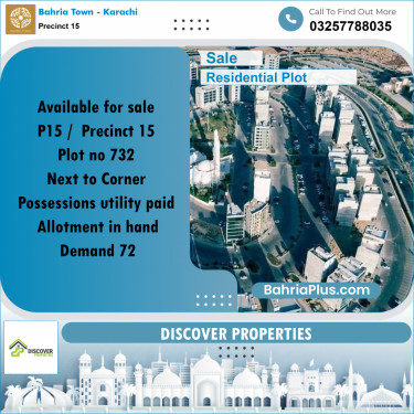 125 Sq. Yards Residential Plot for Sale in Precinct 15 -  Bahria Town, Karachi - (BP-171052)