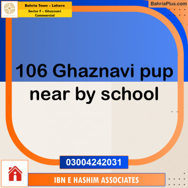 Commercial Plot for Sale in Sector F - Ghaznavi Commercial -  Bahria Town, Lahore - (BP-171190)