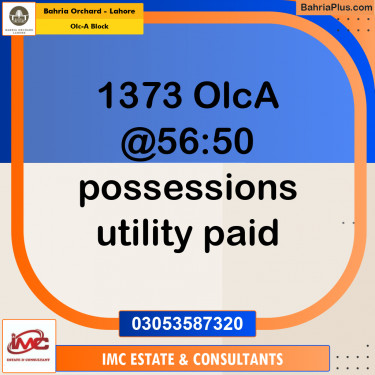 Residential Plot for Sale in OLC-A Block -  Bahria Orchard, Lahore - (BP-171238)