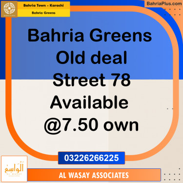 75 Sq. Yards Residential Plot for Sale in Bahria Greens -  Bahria Town, Karachi - (BP-171539)