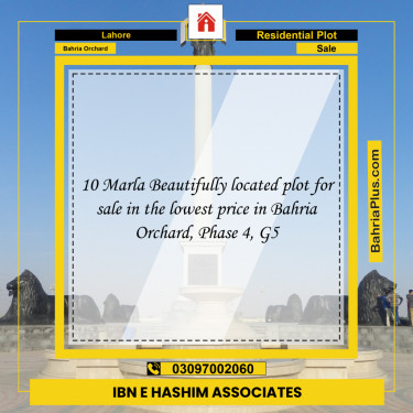 Residential Plot for Sale in Phase 4 - G5 Block -  Bahria Orchard, Lahore - (BP-171704)