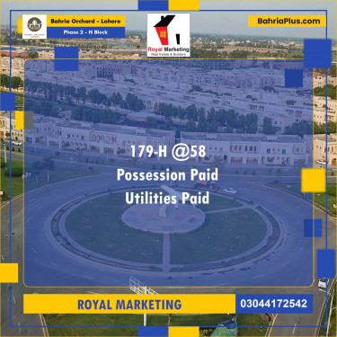 Residential Plot for Sale in Phase 2 - H Block -  Bahria Orchard, Lahore - (BP-171730)