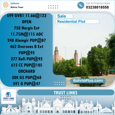Residential Plot for Sale in Golf Phase 1 -  Bahria Town, Lahore - (BP-171829)